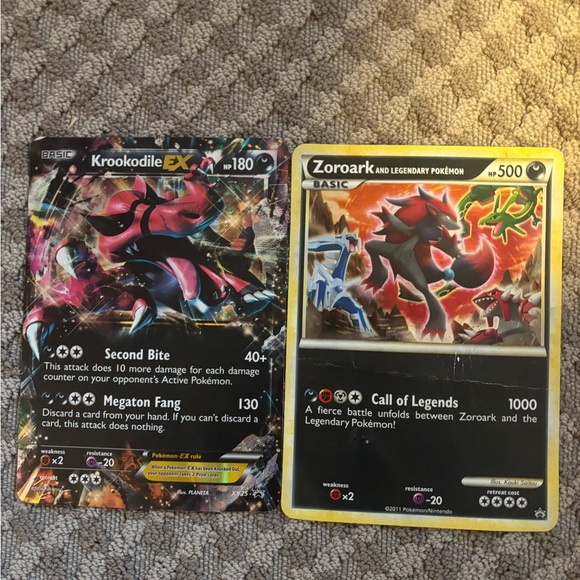 Krookodile EX and Zoroark Jumbo Pokémon Cards - Picture 1 of 1